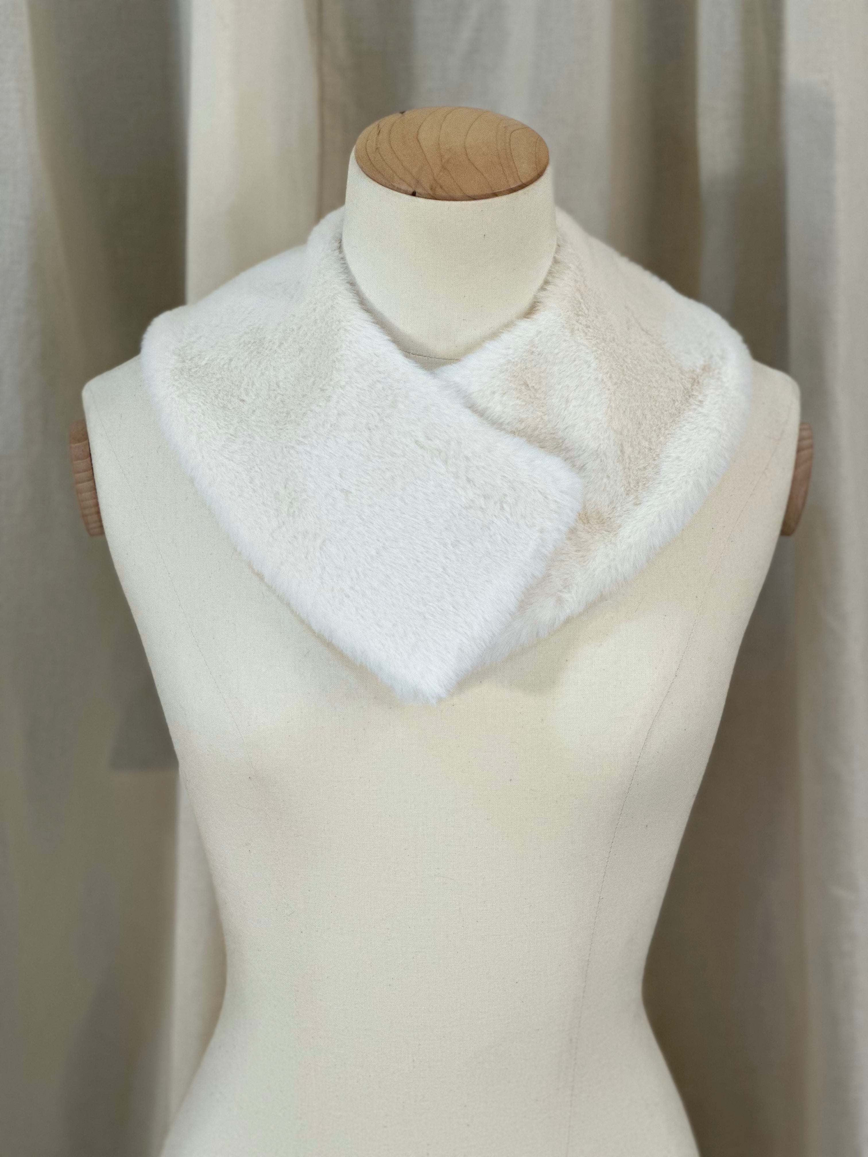 White Fur Collar