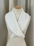 White Fur Lapel Collar