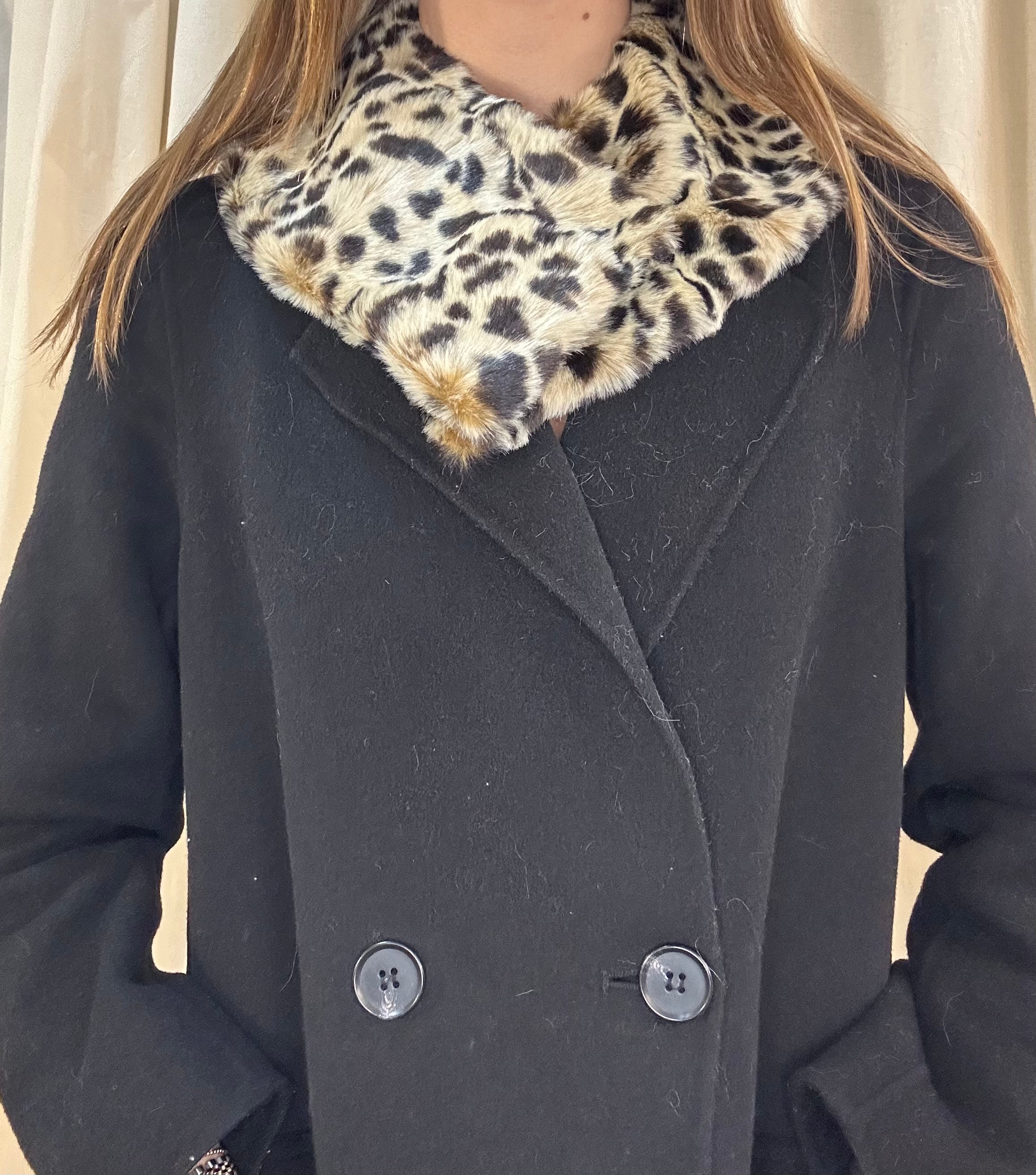 Cheetah Fur Collar