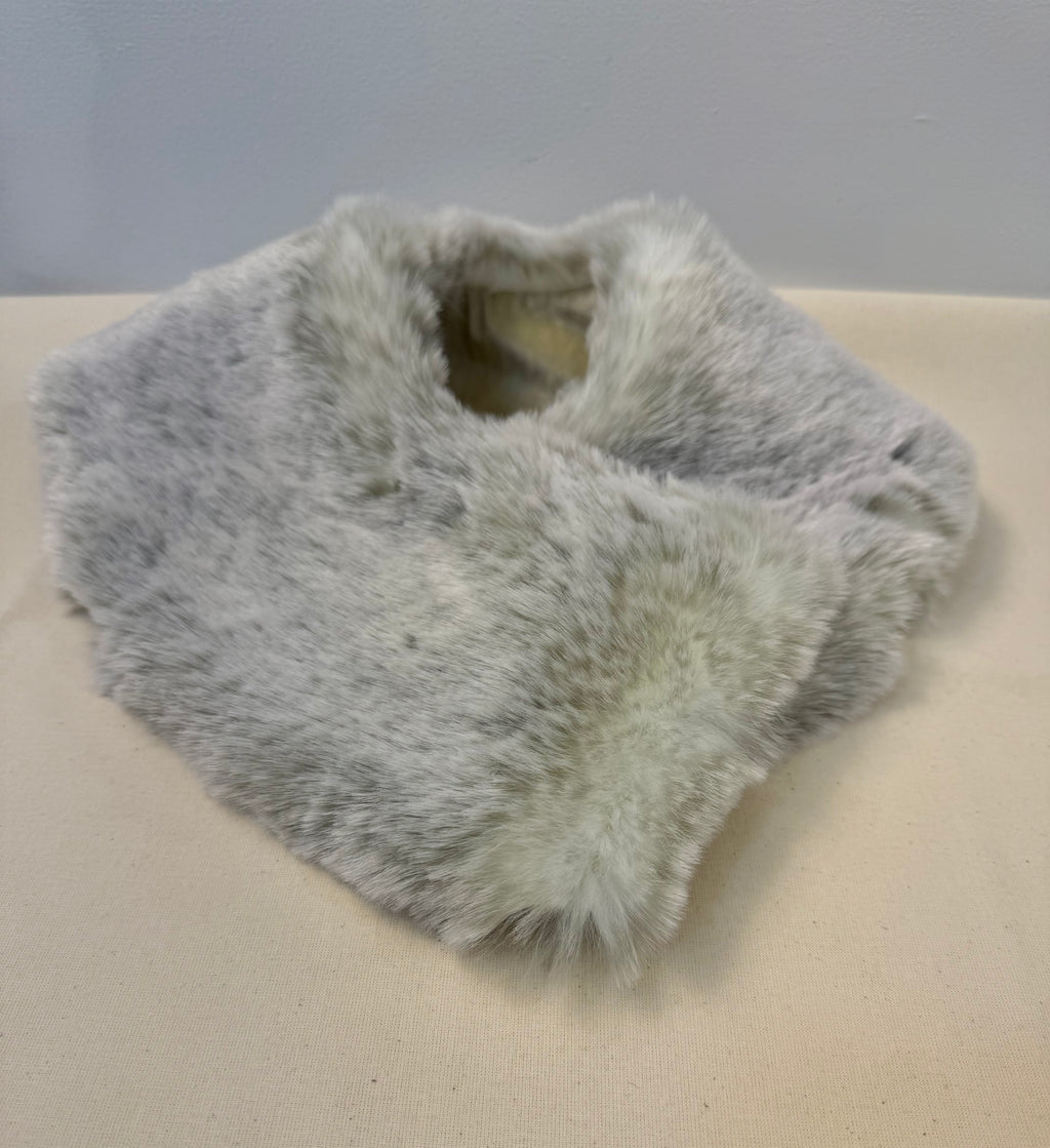 Grey Fur Collar