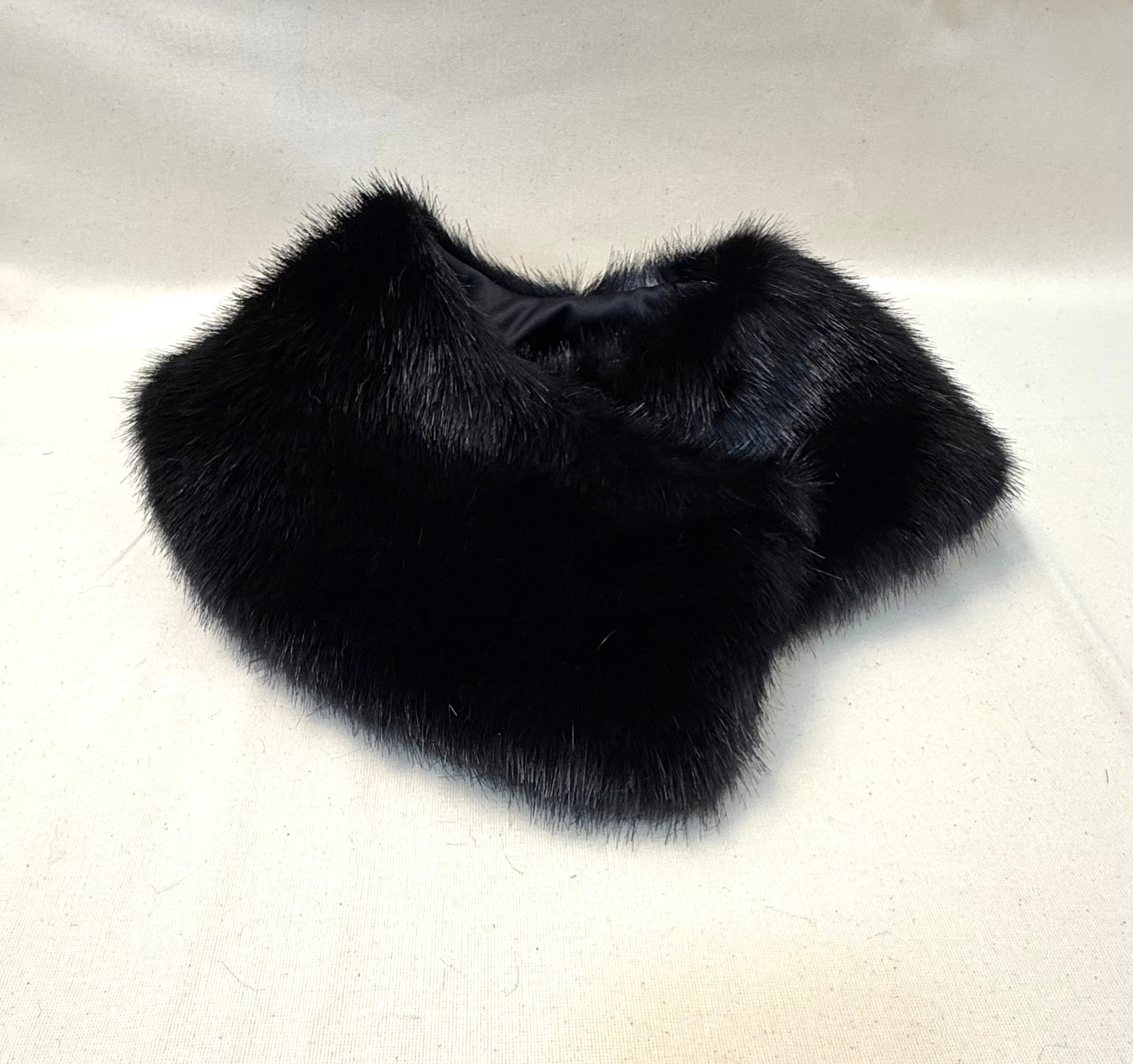 Black Fur Collar